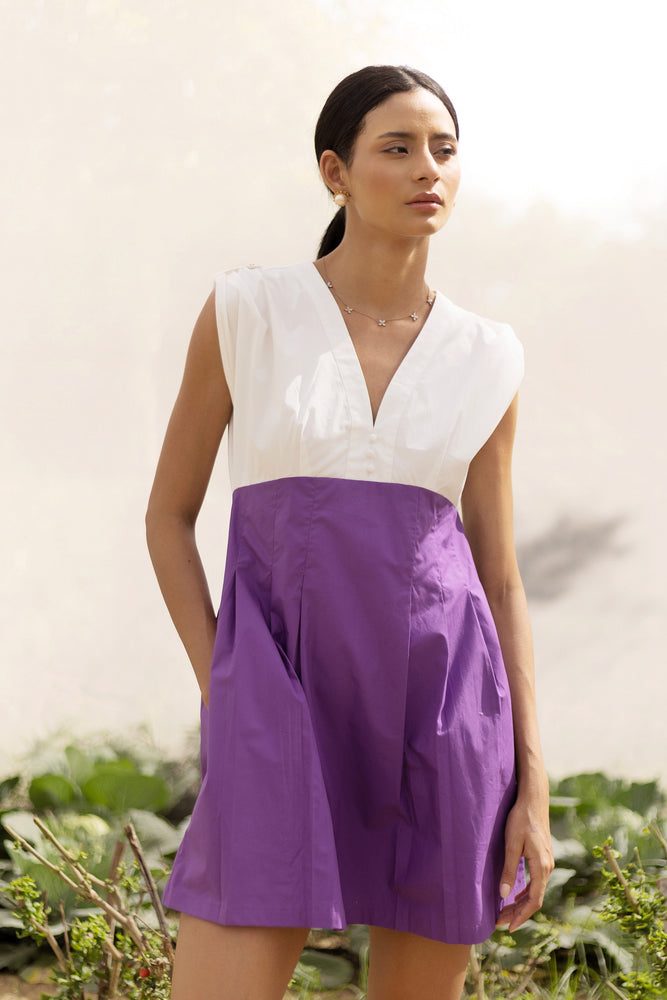 Maria Purple Dress with Pockets