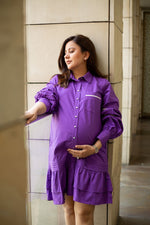 Purple Maternity Dress